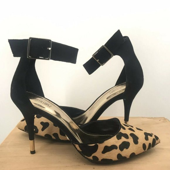 Jennifer Lopez Shoes - Jennifer Lopez Leopard Calf Skin Stiletto Heels